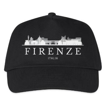 Florenz Skyline, Florenz, Italien - Kinder Basecap - Schwarz - Vorne