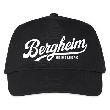 Bergheim Heidelberg Vintage Lettering Design - Kinder Basecap - Schwarz - Vorne
