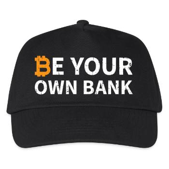 Be Your Own Bank Bitcoin - Kids’ Baseball Cap - black - Front