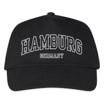 Hamburg Germany Retro College - Kids’ Baseball Cap - black - Front