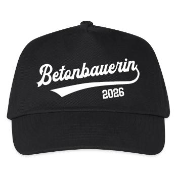 Concrete Worker 2026 Apprenticeship Profession Concrete Worker - Kids’ Baseball Cap - black - Front