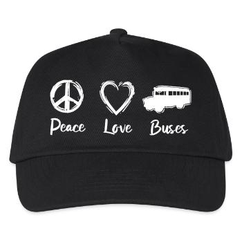 Paix, Amour, Repentance, - Casquette de baseball Enfant - noir - Devant