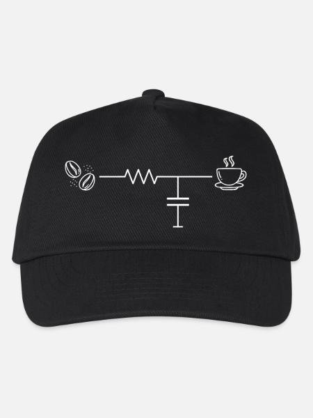 Kaffee-Schaltkreis - Kinder Basecap - Schwarz