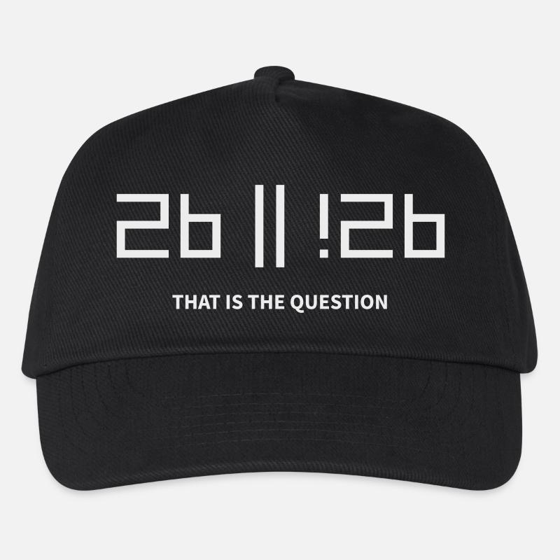 2b or !2b to be or not to be that is the question - Kids’ Baseball Cap - black