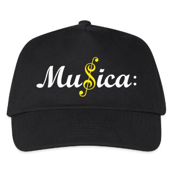 Musica - Kinder Basecap - Schwarz - Vorne