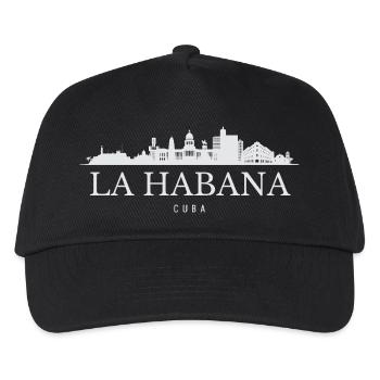 Skyline von Havanna, Havanna, Kuba - Kinder Basecap - Schwarz - Vorne