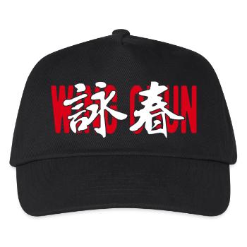 Wing Chun Chinesische Kampfkunst - Kinder Basecap - Schwarz - Vorne