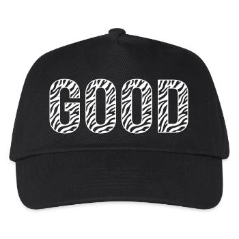 GOOD Zebramuster - Kinder Basecap - Schwarz - Vorne