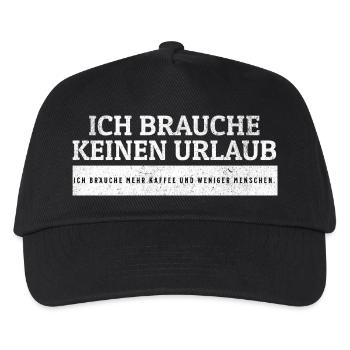 SARCASM - More coffee. Fewer people. - Kids’ Baseball Cap - black - Front