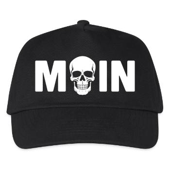 MOIN Greeting Northern Germany Skull Skull - Kids’ Baseball Cap - black - Front