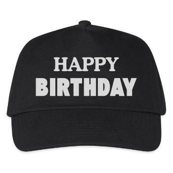 Happy Birthday - Kinder Basecap - Schwarz - Vorne
