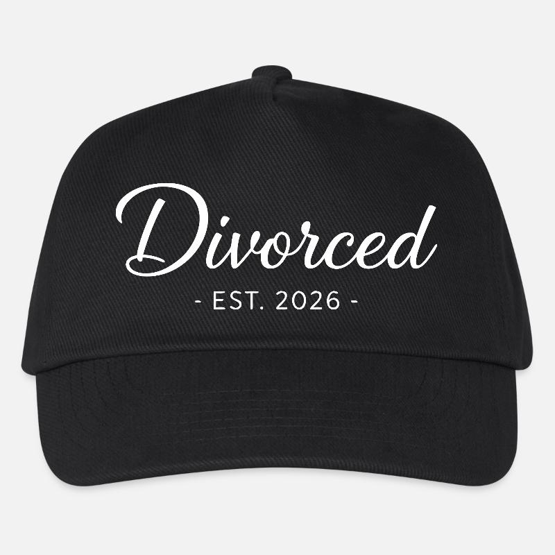 Divorced Est. 2026 Scheidung Party - Kinder Basecap - Schwarz