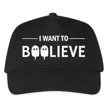 Ich will Boolive an Ghosts glauben XFiles - Kinder Basecap - Schwarz - Vorne