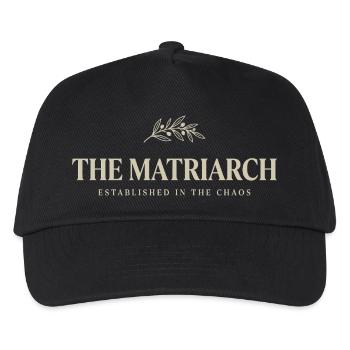 Matriarch Logo Botanical Style - Kids’ Baseball Cap - black - Front