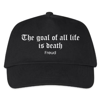 Death’s Goal Freud Quote - Kids’ Baseball Cap - black - Front