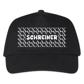 Berufung Schreiner - Kinder Basecap - Schwarz - Vorne