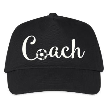 Coach Football Font Logo - Kids’ Baseball Cap - black - Front