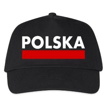 Polen - Kinder Basecap - Schwarz - Vorne
