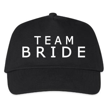 Team bride - Kinder Basecap - Schwarz - Vorne