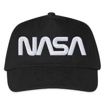 NASA Logo Blanc Broderie - Casquette de baseball Enfant - noir - Devant