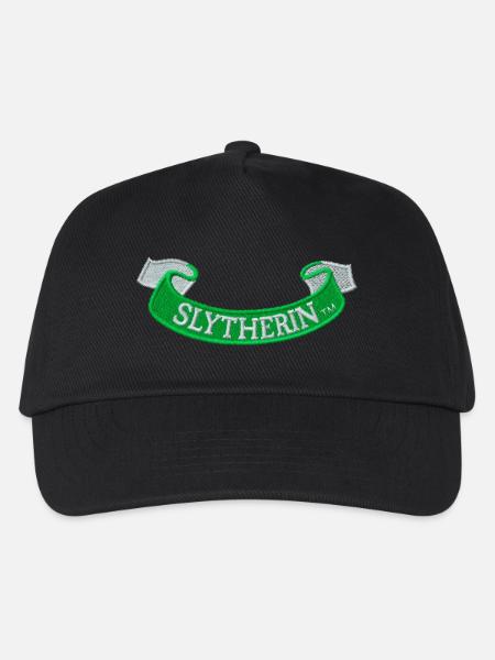 Harry Potter Slytherin-Banner Stick-Design - Kinder Basecap - Schwarz