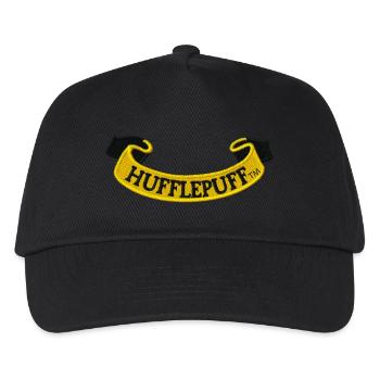 Harry Potter Bannière Poufsouffle Motif Broderie - Casquette de baseball Enfant - noir - Devant