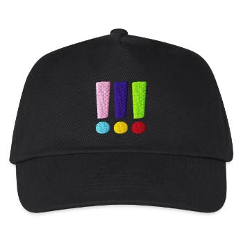 Die Drei !!! Logo Stick - Kinder Basecap - Schwarz - Vorne