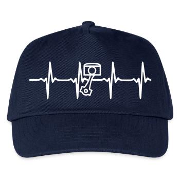 Heart Beat Piston Mechanic - Kids’ Baseball Cap - navy - Front
