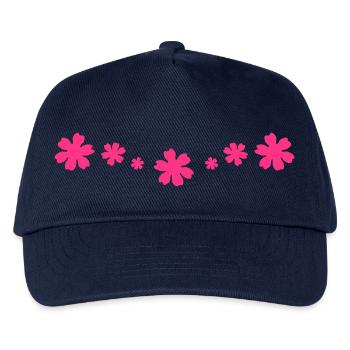 Blumen, Blume,Schmuck - Kinder Basecap - Navy - Vorne