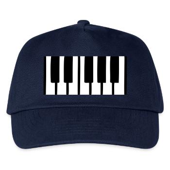 piano - Kids’ Baseball Cap - navy - Front
