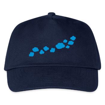 line of clouds - Kids’ Baseball Cap - navy - Front