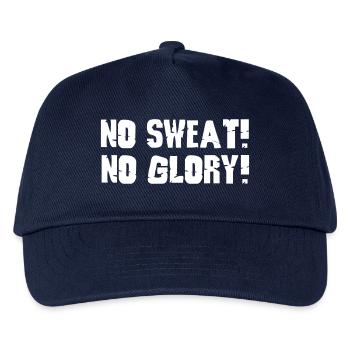 no sweat no glory - Kinder Basecap - Navy - Vorne