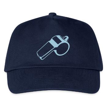 referee whistle 1 - Kids’ Baseball Cap - navy - Front