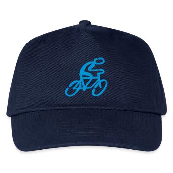 Fahrradfahrer Fahrrad - Kinder Basecap - Navy - Vorne