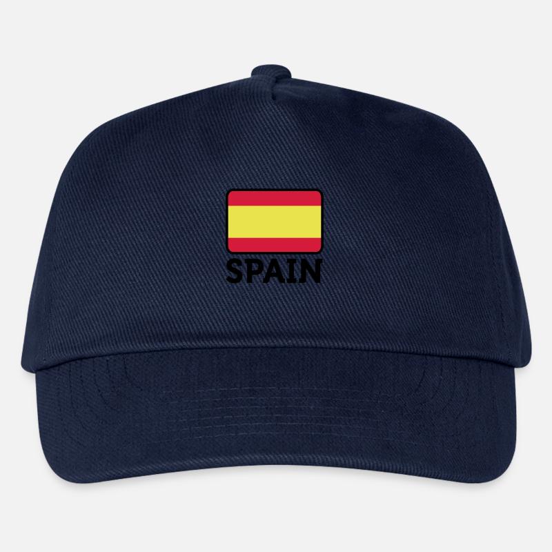 Nationalflagge von Spanien - Kinder Basecap - Navy