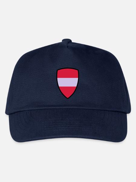 österreich fahne - Kinder Basecap - Navy