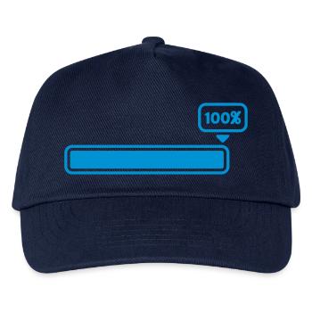 100 % - Kids’ Baseball Cap - navy - Front