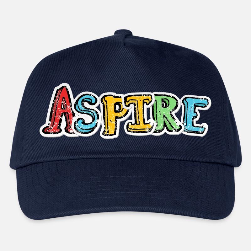 Aspire Bunte Graffiti-Schriftzeichen - Kinder Basecap - Navy