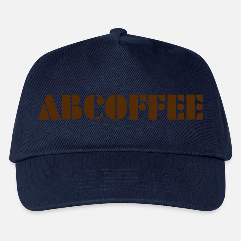 Coffee alphabet - Kinder Basecap - Navy