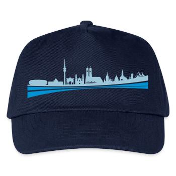 Skyline - München - Kinder Basecap - Navy - Vorne