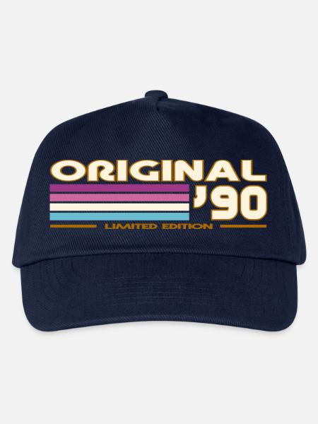 Originale 90er Retro-Streifen - Kinder Basecap - Navy