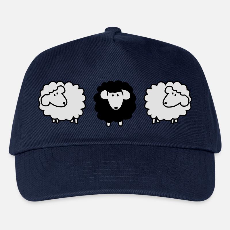 scharzes schaf - Kinder Basecap - Navy