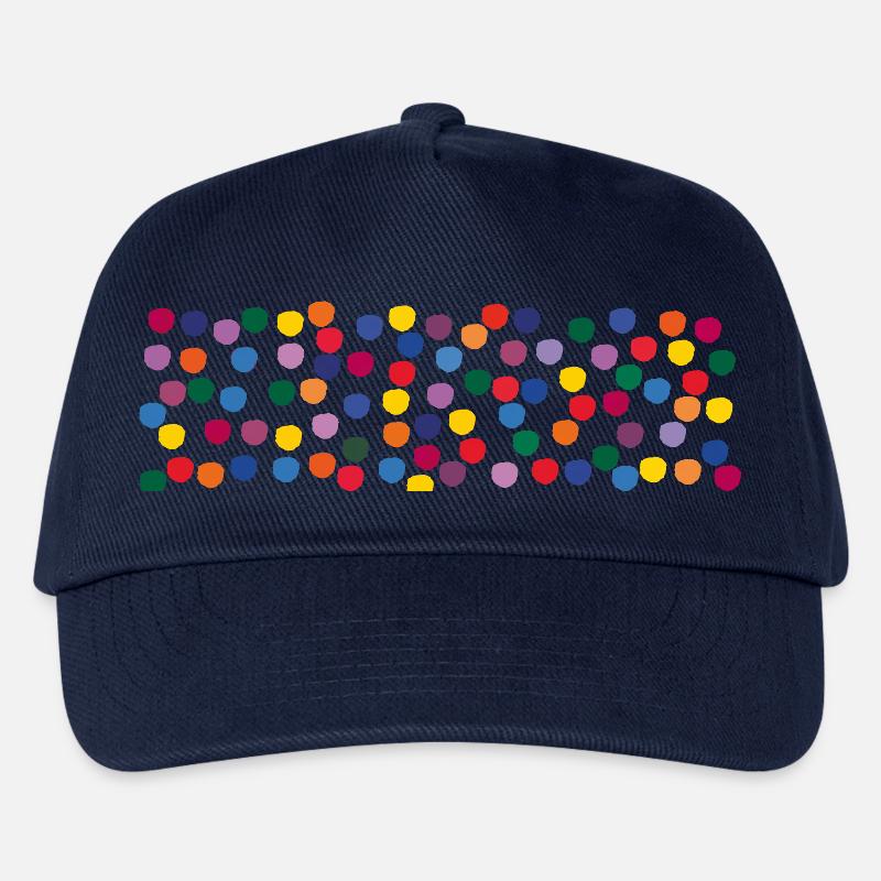Colorful dots - Kids’ Baseball Cap - navy