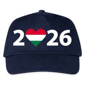 I love Ungarn 2026, Ungarn 2026 - Kinder Basecap - Navy - Vorne