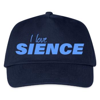 I LOVE SCIENCE - Kinder Basecap - Navy - Vorne
