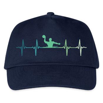 Wasserball Herzschlag Wasserball - Kinder Basecap - Navy - Vorne