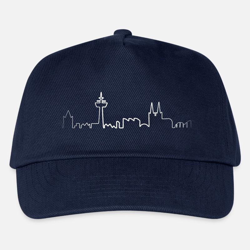 Skyline Köln faded - Kinder Basecap - Navy