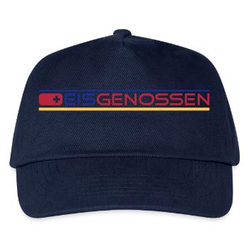 Eisgenossen Bandenwerbung - Kinder Basecap - Navy - Vorne