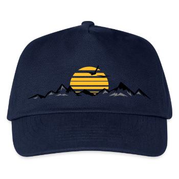 MONTAGNES Paysage Silhouette Panorama - Casquette de baseball Enfant - marine - Devant