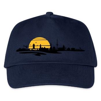 Skyline - Küste Cuxhaven - Kinder Basecap - Navy - Vorne